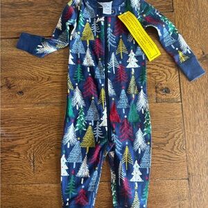 Hanna Andersson Multicolor Tree Print Bodysuit